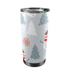 Christmas Snowman - 20oz Mobile Tumbler with Lid (Black Lock) One Size 20oz Travel Mug Christmas Printed Offshore