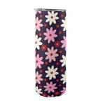 Pink Daisy - 20oz Tall Skinny Tumbler with Lid and Straw