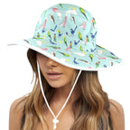 Australian Birds Wide Brim Bucket Hat Wide Brim Bucket Hat Australia Birds Printed Offshore