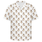 Cheeky Cats Men's Crinkle Hawaiian Shirt