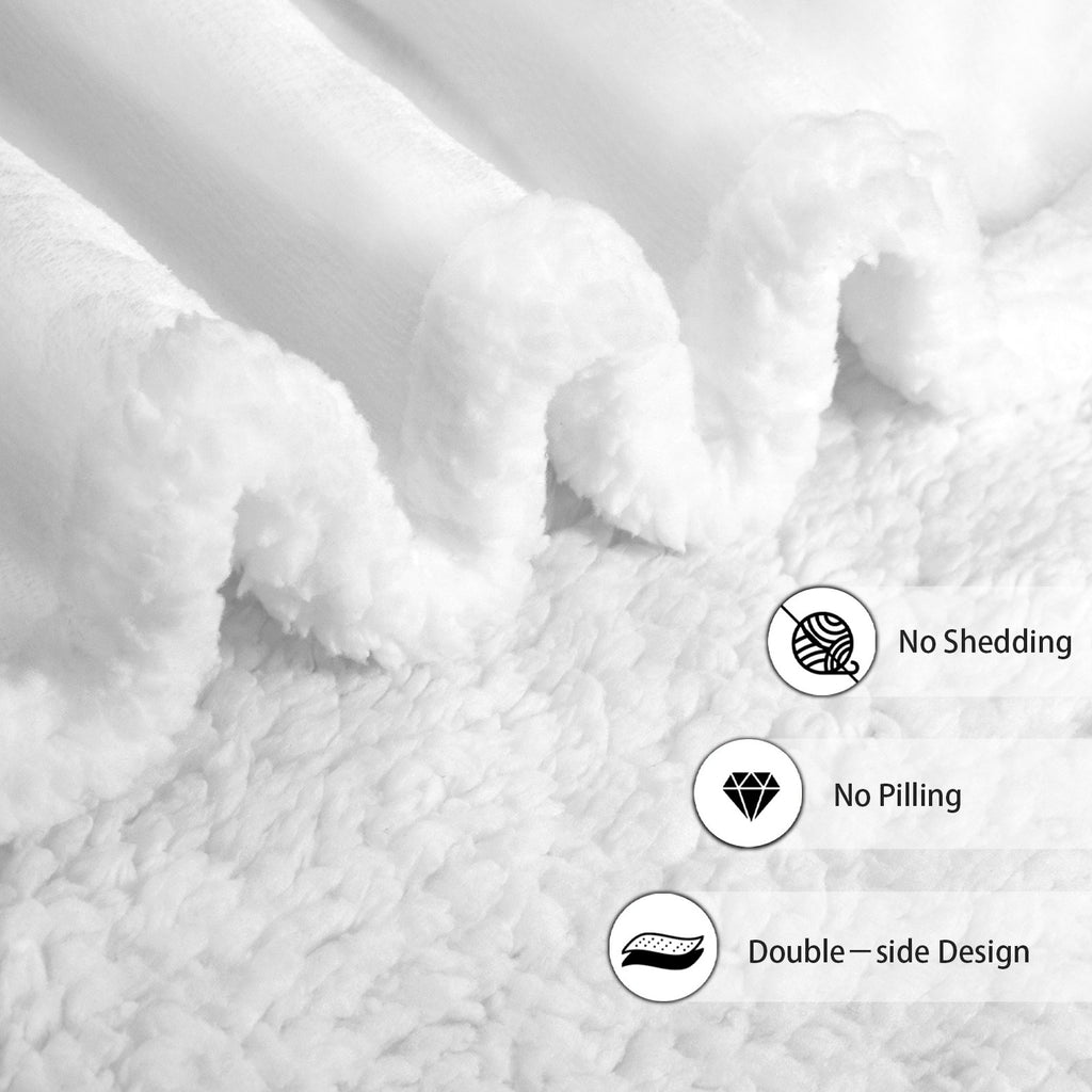 Dog Crowd - Double-Layer Fleece Blanket 51"x59"