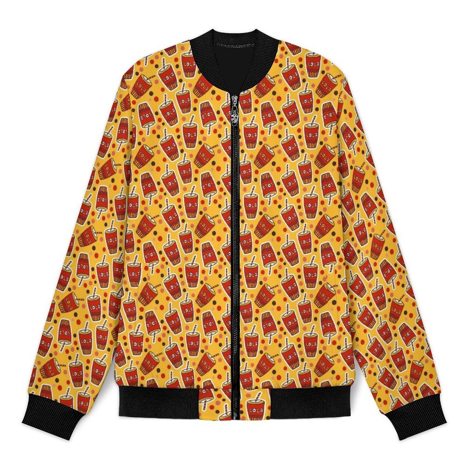 Cola Men's Casual Zip‑Up Bomber Jacket