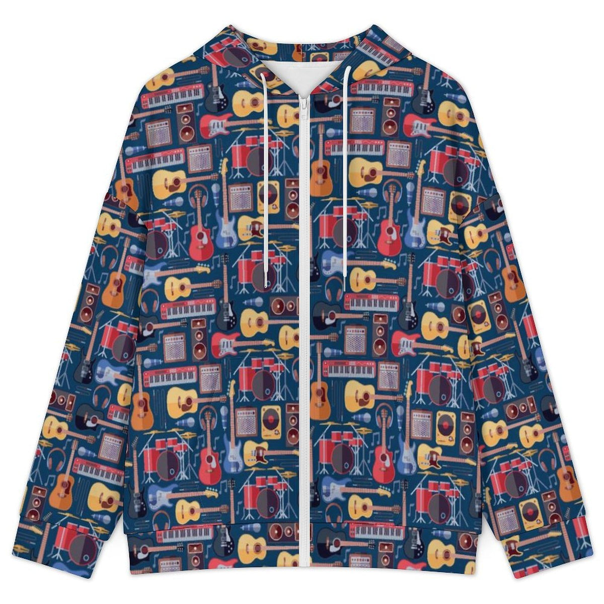 Music Instruments Women's Full-Zip Hoodie