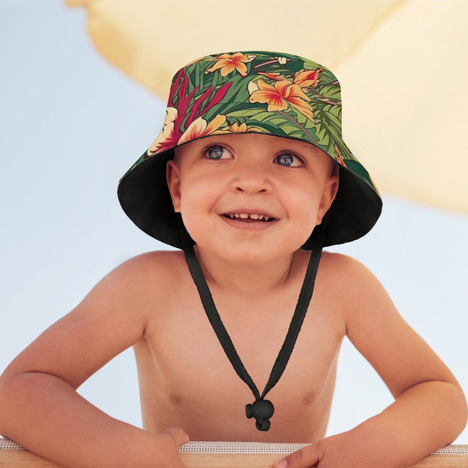 Retro Hawaiian Flower - Kids Bucket Hat