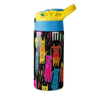 Colourful Cats - Little Kids Water Bottle Little Kids Water Bottle animal Printed Offshore