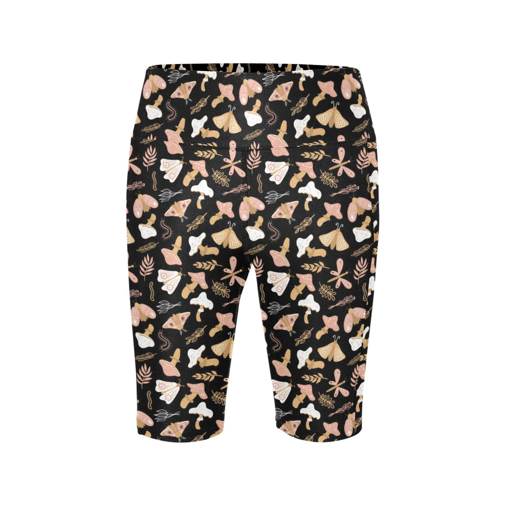 Magic Moth Women's Bike Shorts With Side Pockets Women's Bike Shorts animal Printed Offshore