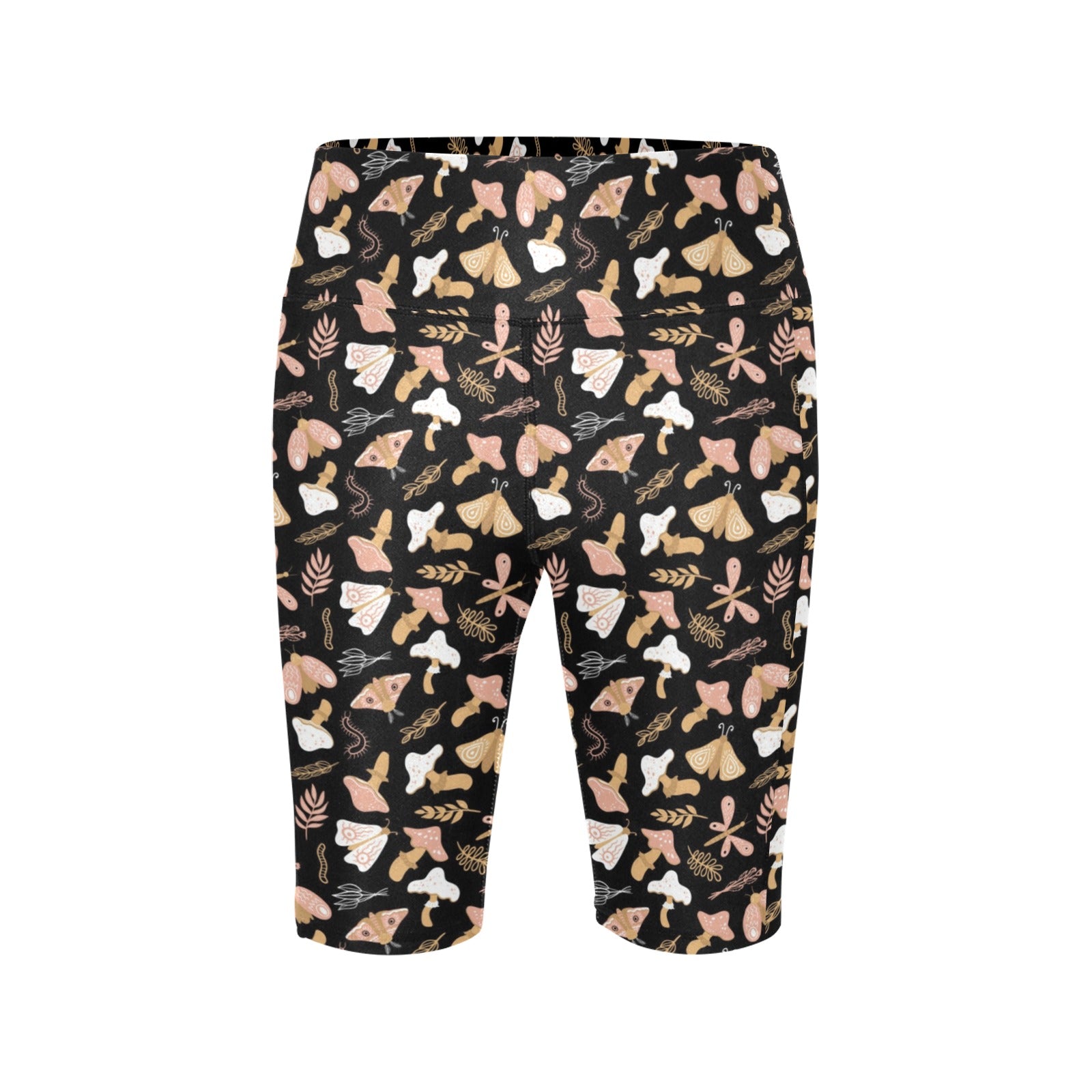 Magic Moth Women's Bike Shorts With Side Pockets Women's Bike Shorts animal Printed Offshore