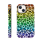 Rainbow Leopard Print - Apple iPhone Tough case iPhone 13 Mini iPhone Tough Case animal Globally Fulfilled