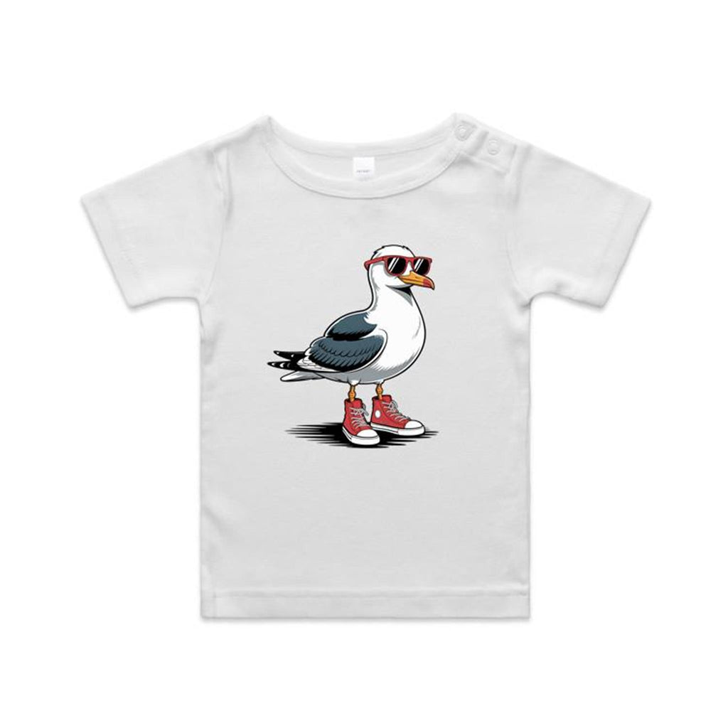 Seagull With Sunglasses And High Tops AS Colour Baby T-shirt