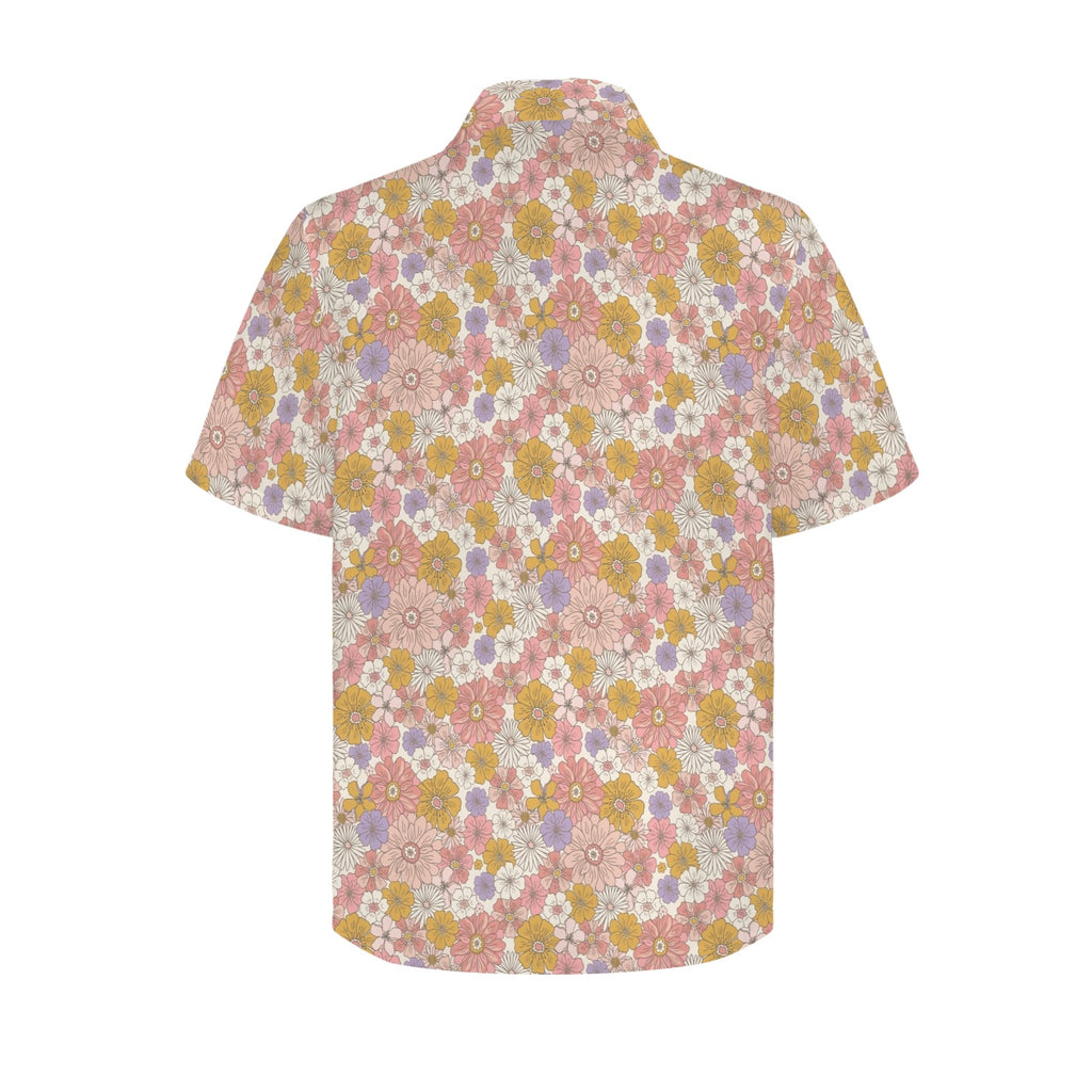 Faded Floral Men's Hawaiian Shirt