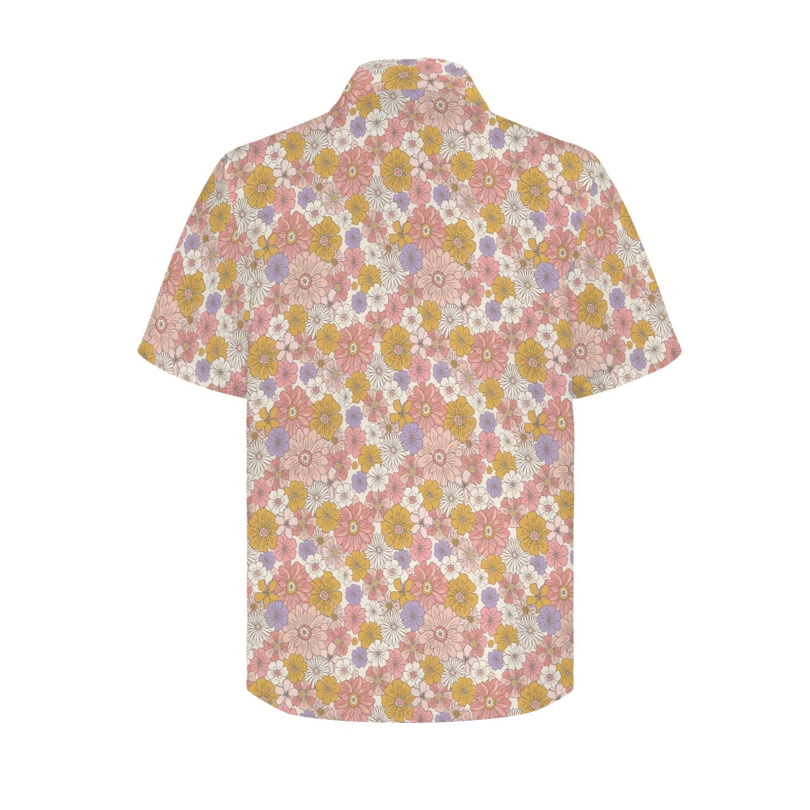 Faded Floral Men's Hawaiian Shirt