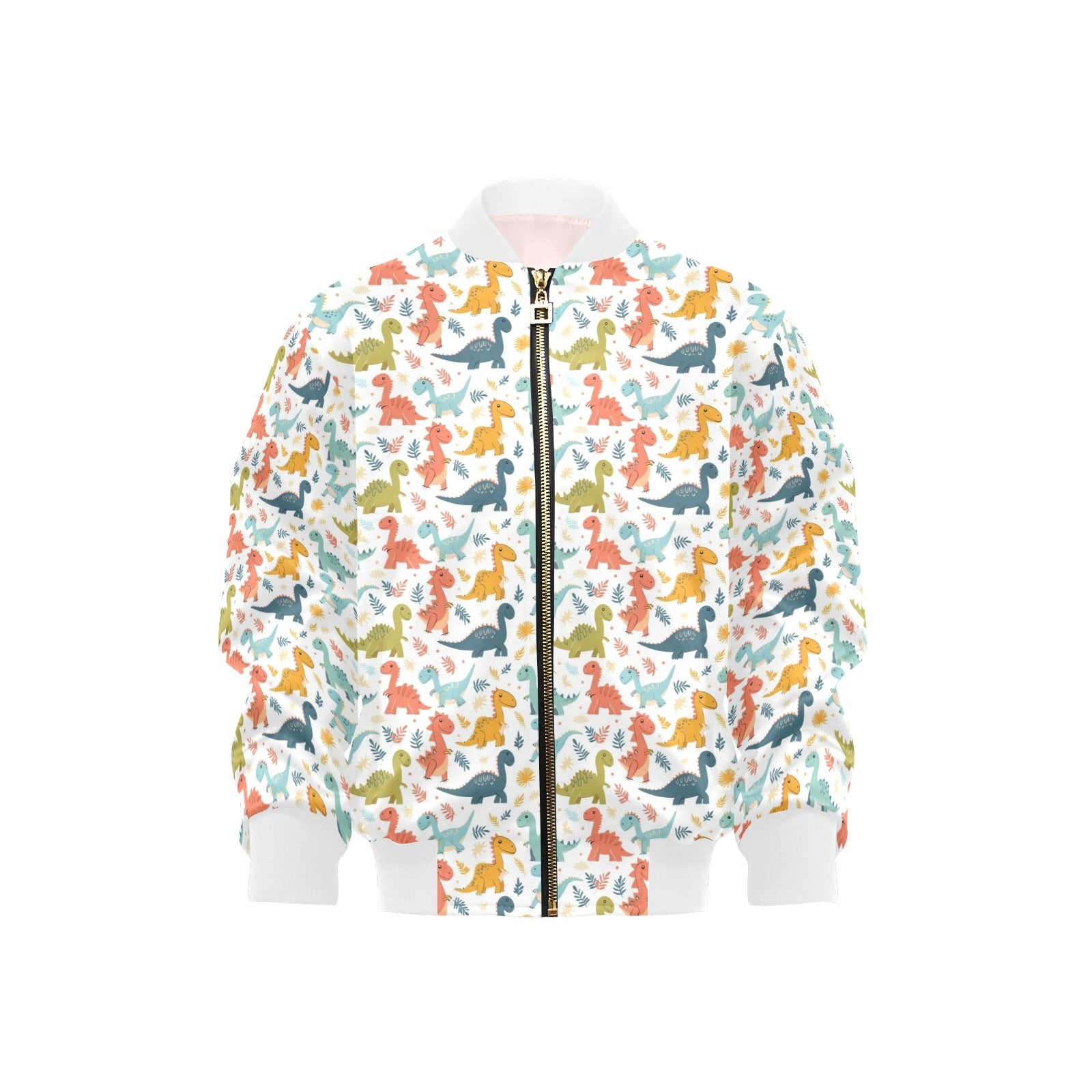 Cute Colourful Dinosaurs Kids Bomber Jacket XL Kids Bomber Jacket animal Printed Offshore