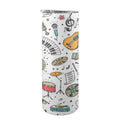 Musical Celebration 20oz Tall Skinny Tumbler with Lid and Straw