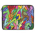 Bright Abstract Laptop Sleeve (Multiple Sizes) black Laptop Sleeve Printed Offshore