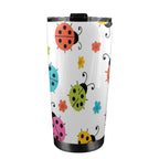 Ladybugs - 20oz Mobile Tumbler with Lid (Black Lock) 20oz Travel Mug animal Printed Offshore
