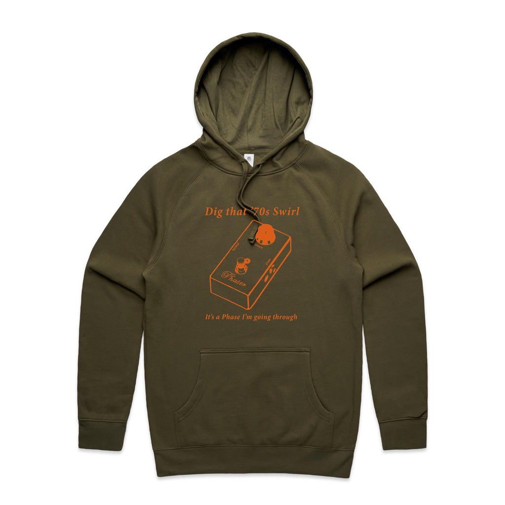 Guitar Pedal - Mens Hoodie Army Mens Hoodie Music Printed In Australia