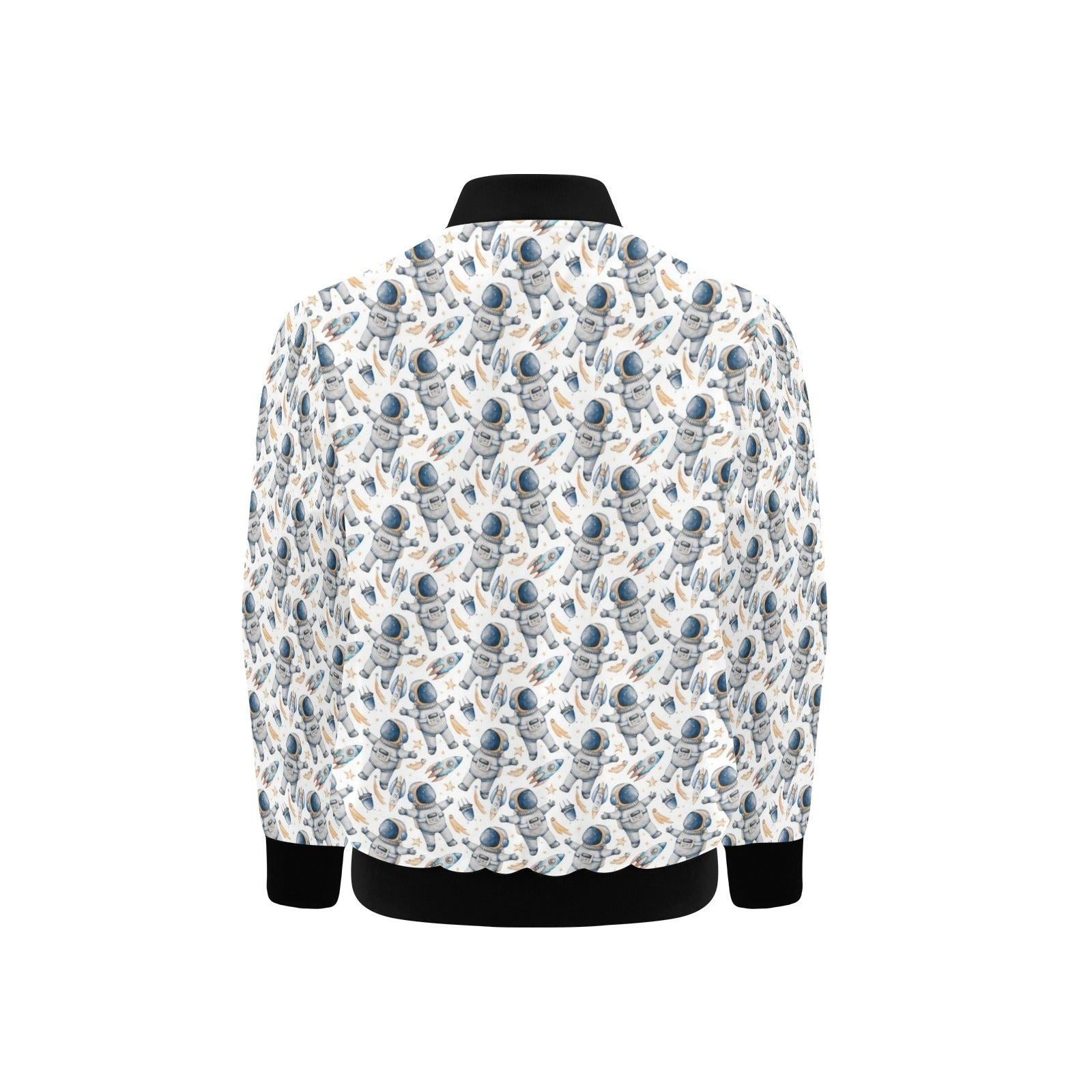 Astronauts And Rocket Ships Kids Bomber Jacket