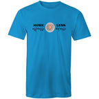 More Espresso Less Depresso - Mens T-Shirt Arctic Blue Mens T-shirt Coffee Printed In Australia