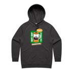 Brewtiful, Coffee Press - Womens Hoodie Coal Womens Hoodie Coffee Printed In Australia