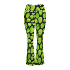 Cute Limes High Waist Crossover Tummy Control Flare Leggings High Waist Flare Leggings Food Printed Offshore