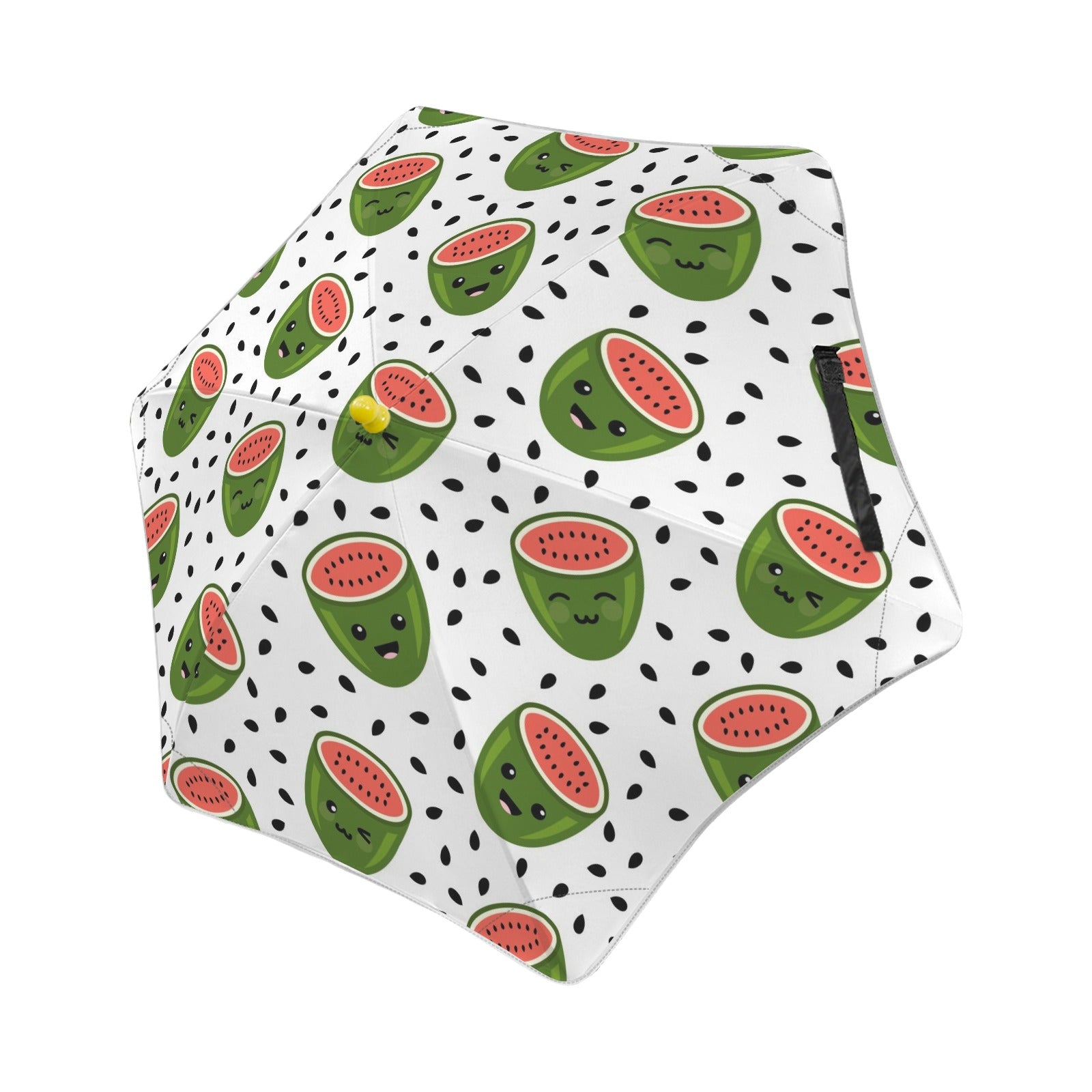 Happy Watermelons Kids Safe Round Corner Umbrella One Size Kids Safe Round Corner Umbrella Food Printed Offshore