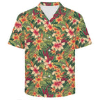 Vintage Hawaiian Floral Men's Crinkle Hawaiian Shirt