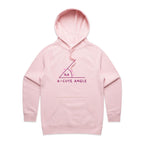 A-Cute Angle, Maths - Womens Hoodie Pink Womens Hoodie Maths Printed In Australia