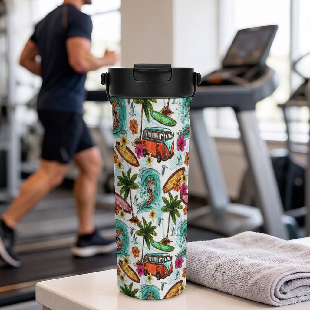Surfing Safari 20oz Tea Tumbler with Carry Handle