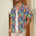 Comic Book Squares Men's Hawaiian Shirt