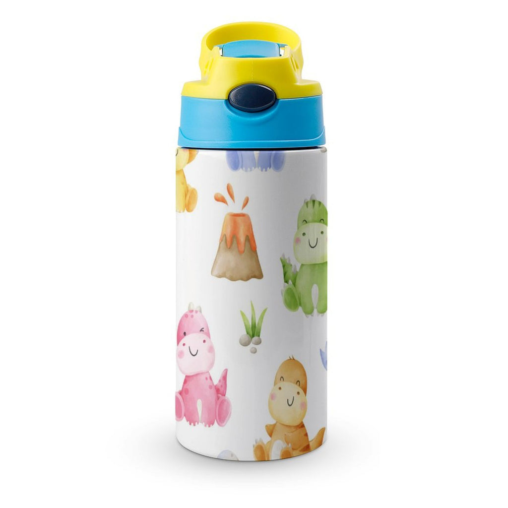 Hatching Dinosaurs - Little Kids Water Bottle blue 350ml Little Kids Water Bottle animal Printed Offshore