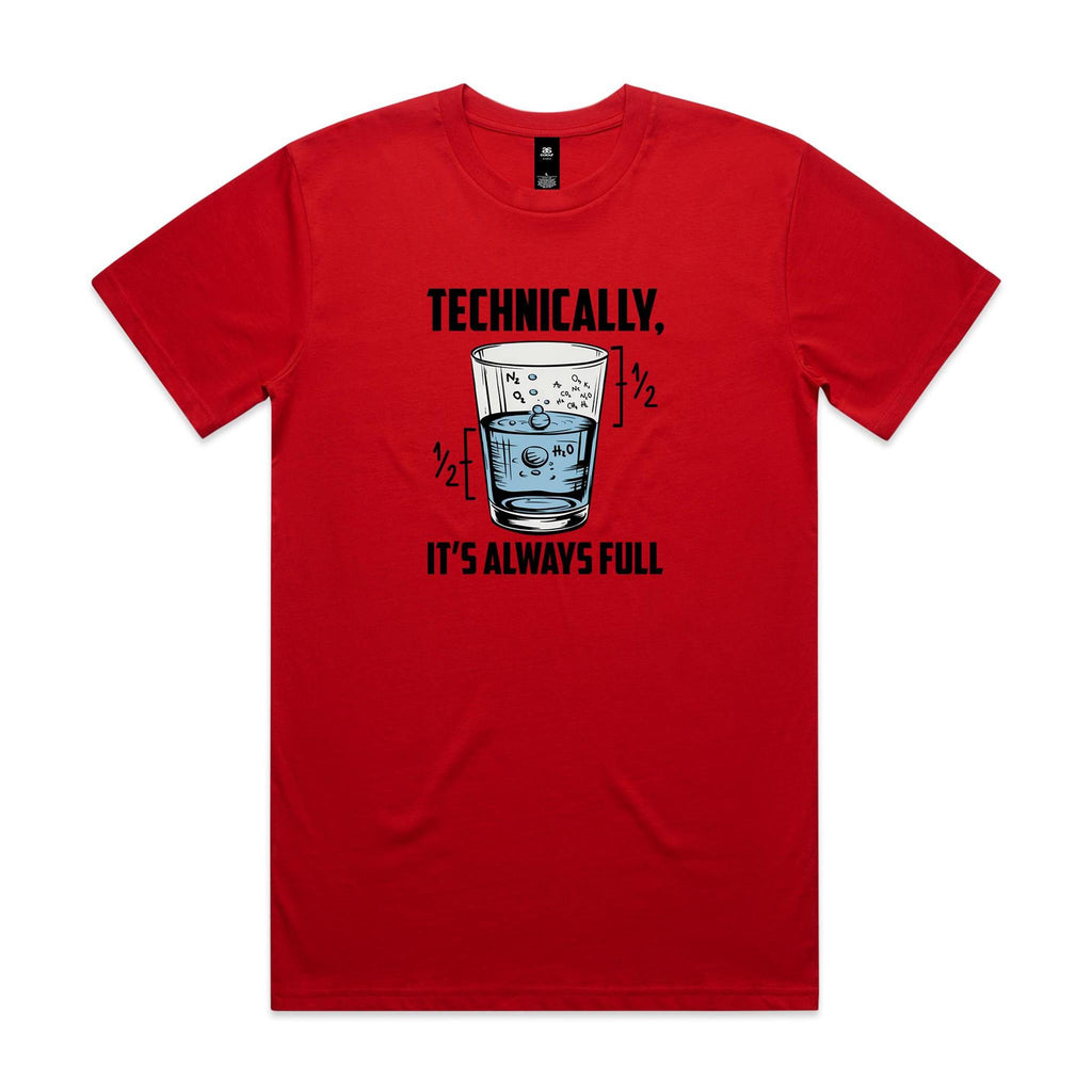 Glass Half Full Men's AS Colour T-shirt