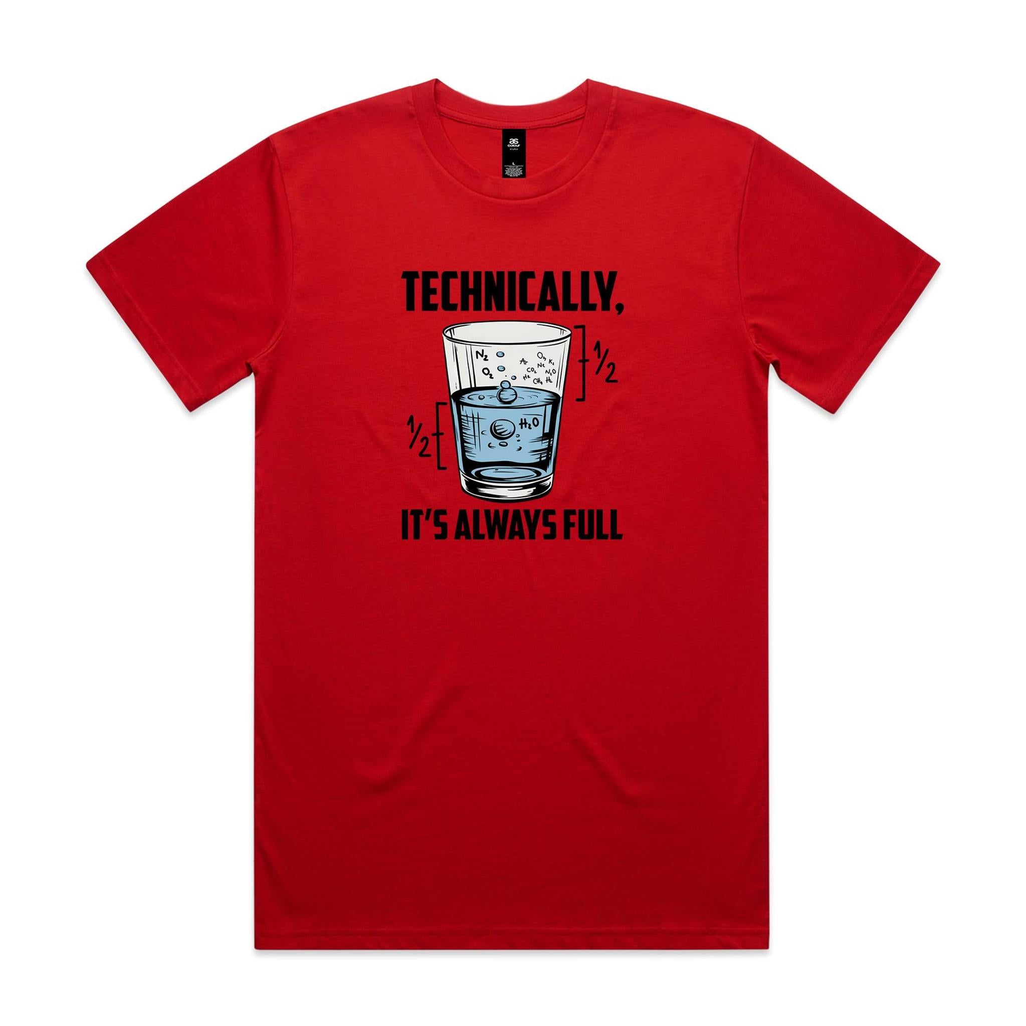 Glass Half Full Men's AS Colour T-shirt