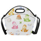 Hatching Dinosaurs - Neoprene Lunch Bag One Size Neoprene Lunch Bag Printed Offshore