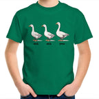 Duck Duck Goose - Kids Youth T-Shirt Kelly Green Kids Youth T-shirt animal Games Printed In Australia