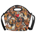 Dog Crowd 2 Neoprene Lunch Bag One Size Neoprene Lunch Bag animal Printed Offshore