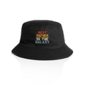 Best Father In The Galaxy - AS Colour Bucket Hat Black One Size As Colour Bucket Hat Dad Printed In Australia Space