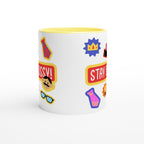 Stay Bossy, Boss Mug - White 11oz Ceramic Mug with Colour Inside Colour 11oz Mug Funny