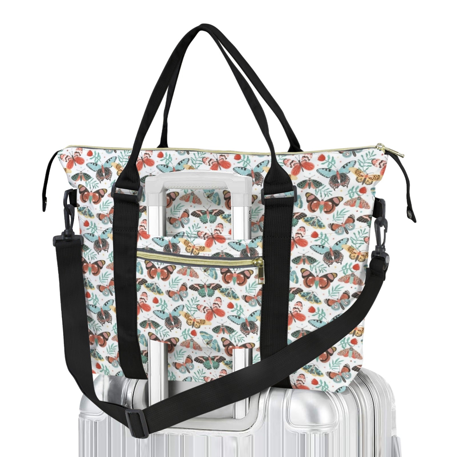 Pretty Moths And Butterflies Duffle Bag-Simple (Model 1715) One Size Duffle Bag-Simple (1715)