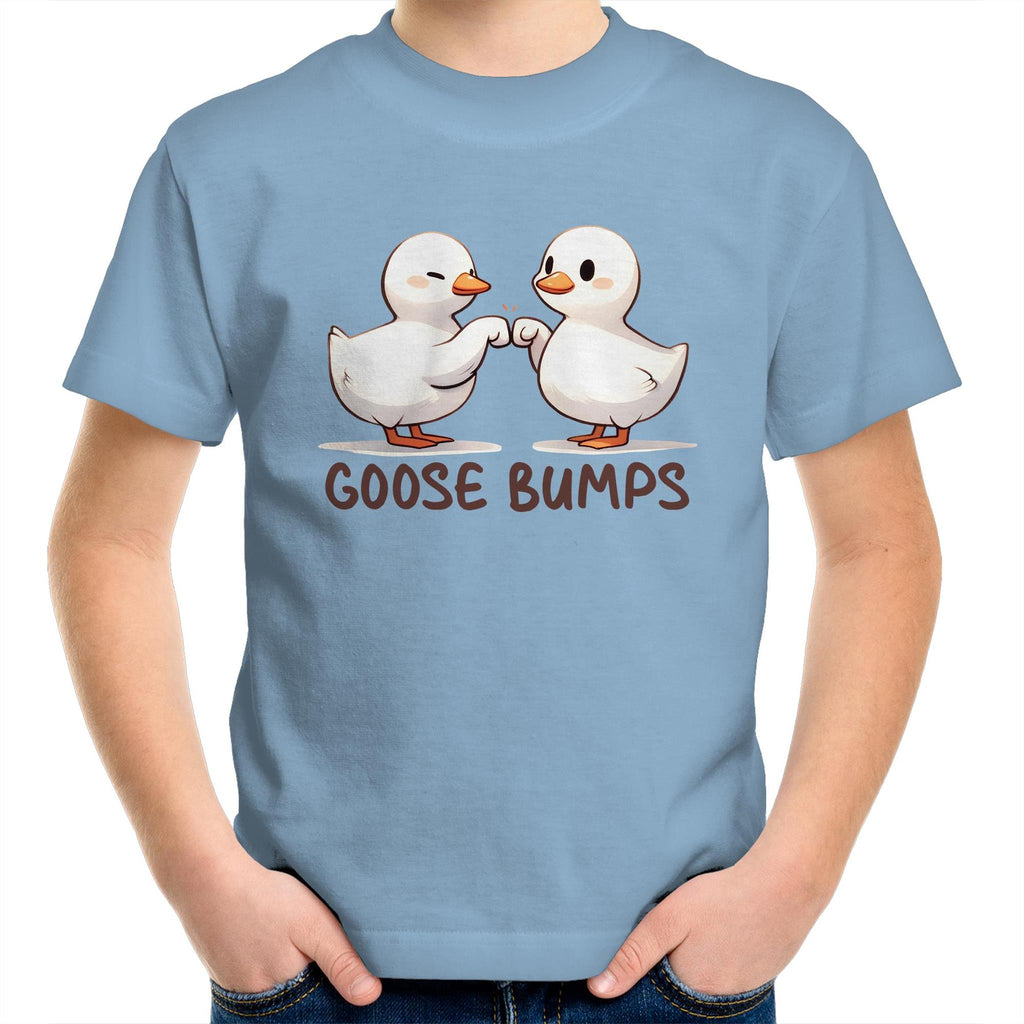 Goose Bumps - Kids Youth T-Shirt Carolina Blue Kids Youth T-shirt animal Printed In Australia