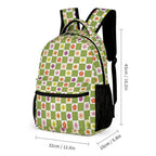 Flower Check Backpack, Lunch Bag & Pencil Case Set