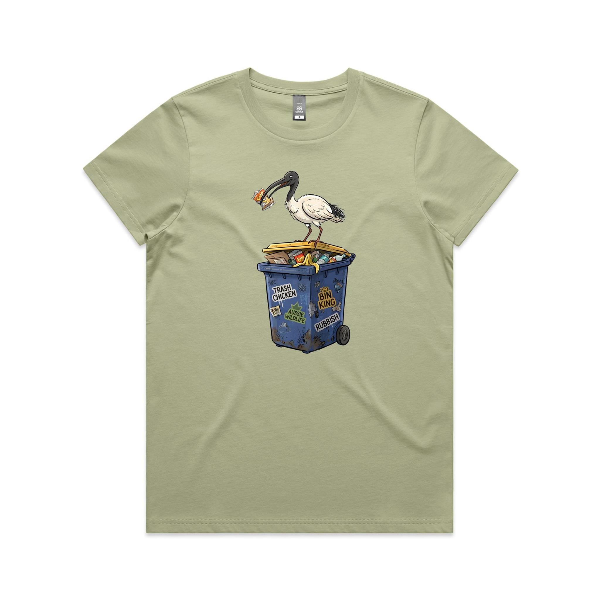 Bin Chicken Australian Ibis Women's AS Colour T-shirt