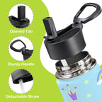 Unicorn Crown 12oz Kids Water Bottle with Straw Lid