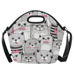 Cute Cats - Neoprene Lunch Bag One Size Neoprene Lunch Bag Printed Offshore
