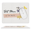 Best Mum In The World - Leather Mouse Pad white One size Leather Mouse Pad Mum Printed Offshore