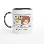 Personalised - Cassette, Life's Got Me In A Spin - White 11oz Ceramic Mug with Colour Inside Ceramic Black Personalised 11oz Mug animal customise Globally Fulfilled Music personalise Retro