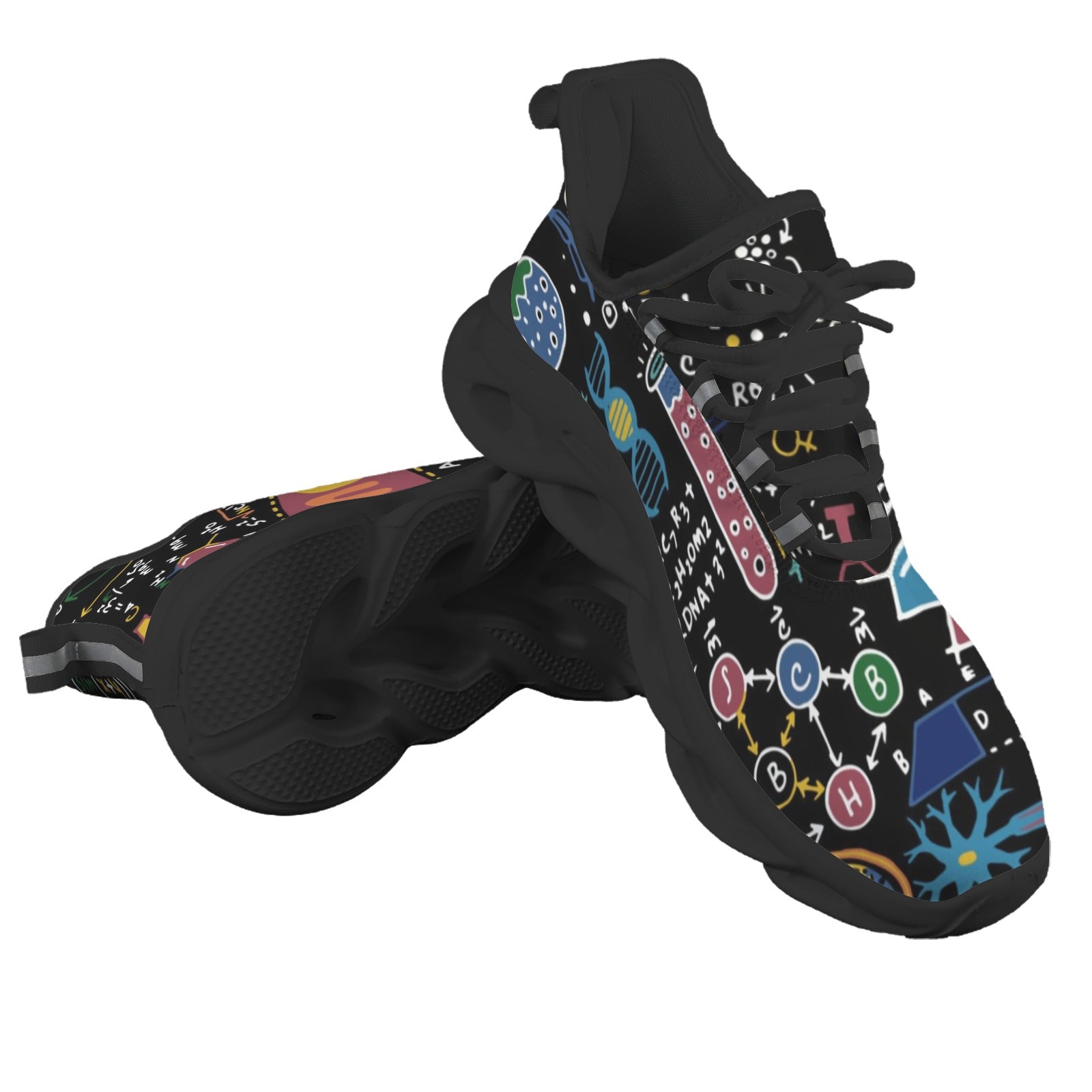 Science Time Blackboard Men's Twisted Sole Sneakers