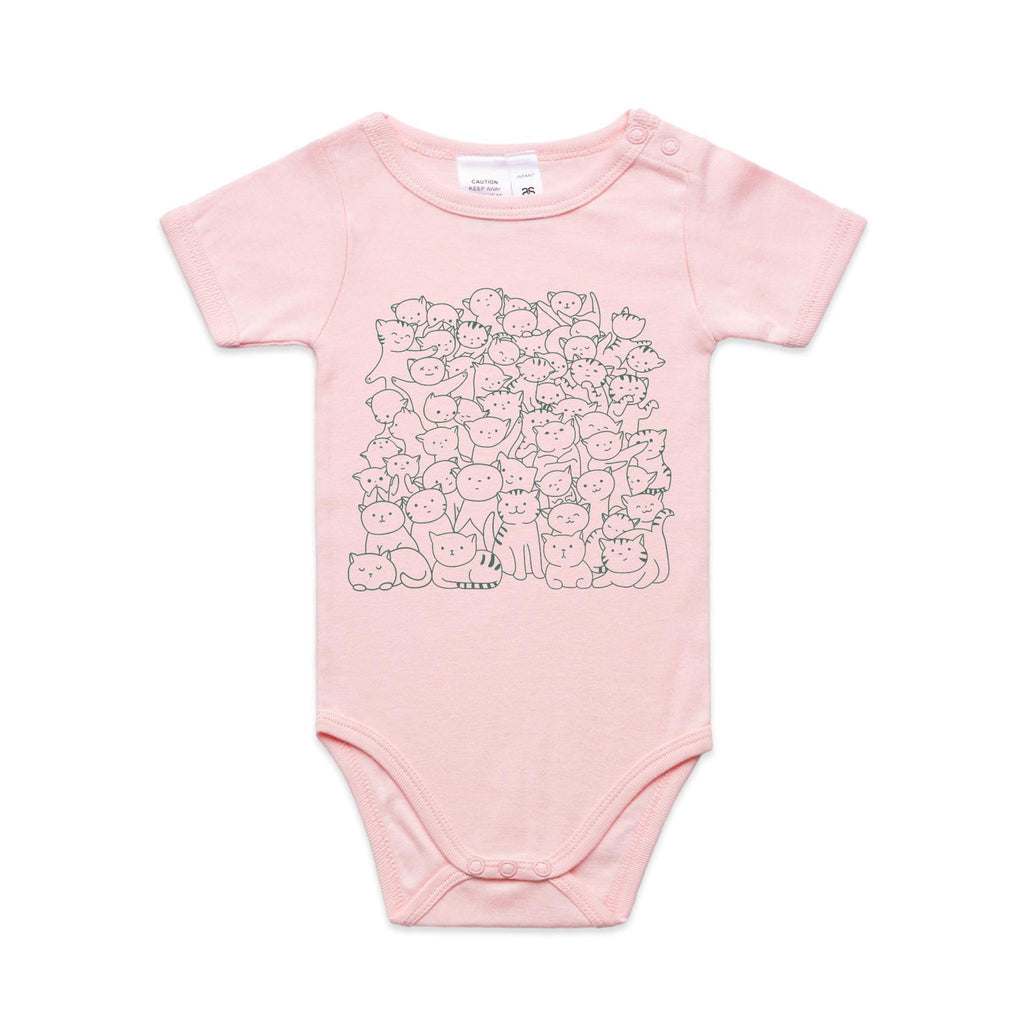 Lots And Lots Of Cats AS Colour Baby Bodysuit