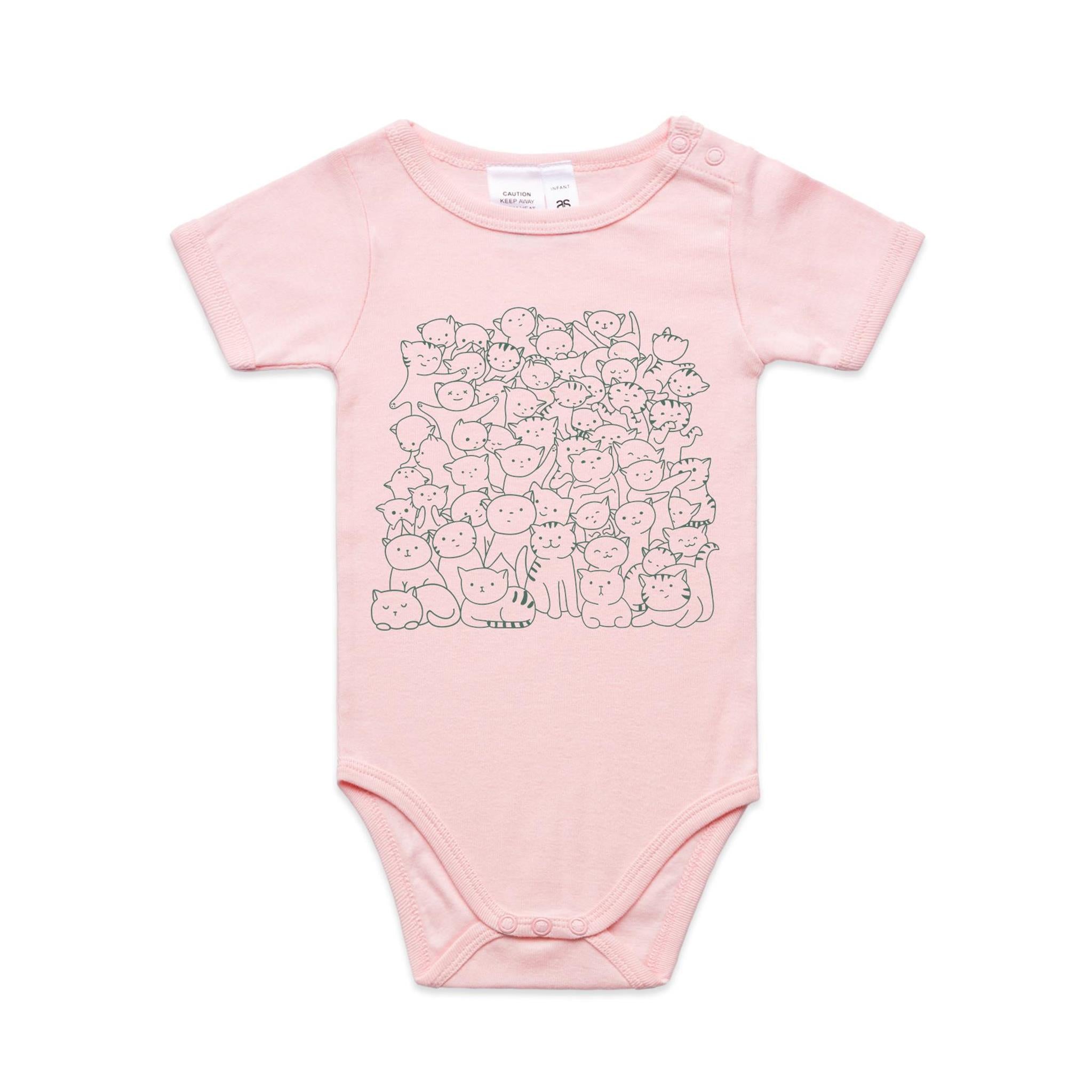 Lots And Lots Of Cats AS Colour Baby Bodysuit