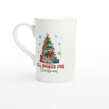 All Booked For Christmas White 10oz Porcelain Slim Mug Default Title Porcelain Mug