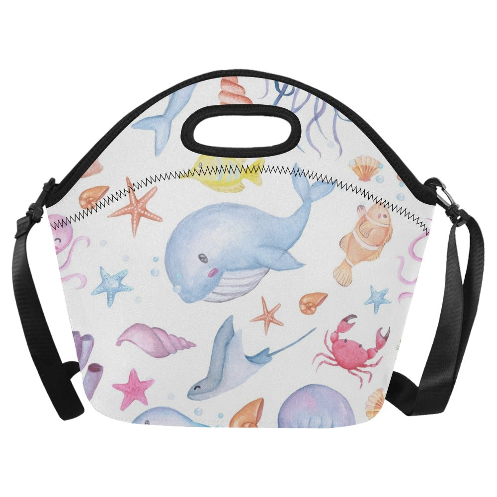 Under The Sea - Neoprene Lunch Bag One Size Neoprene Lunch Bag Printed Offshore